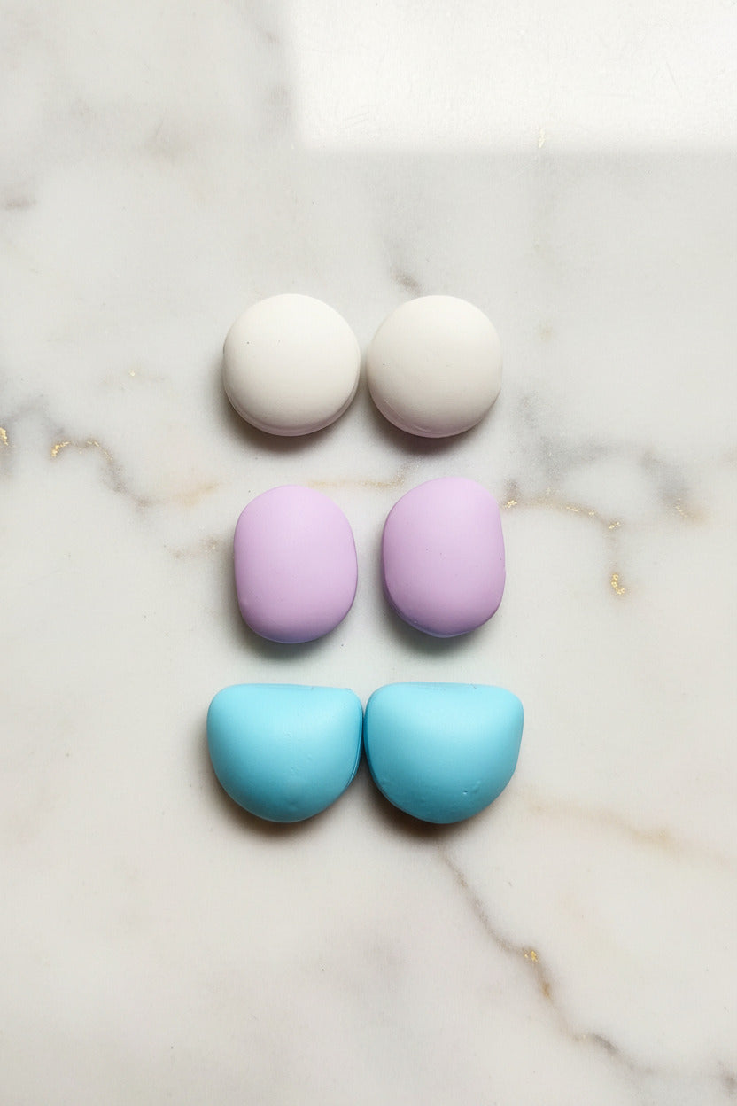 Rounded Stud Pack - Silver