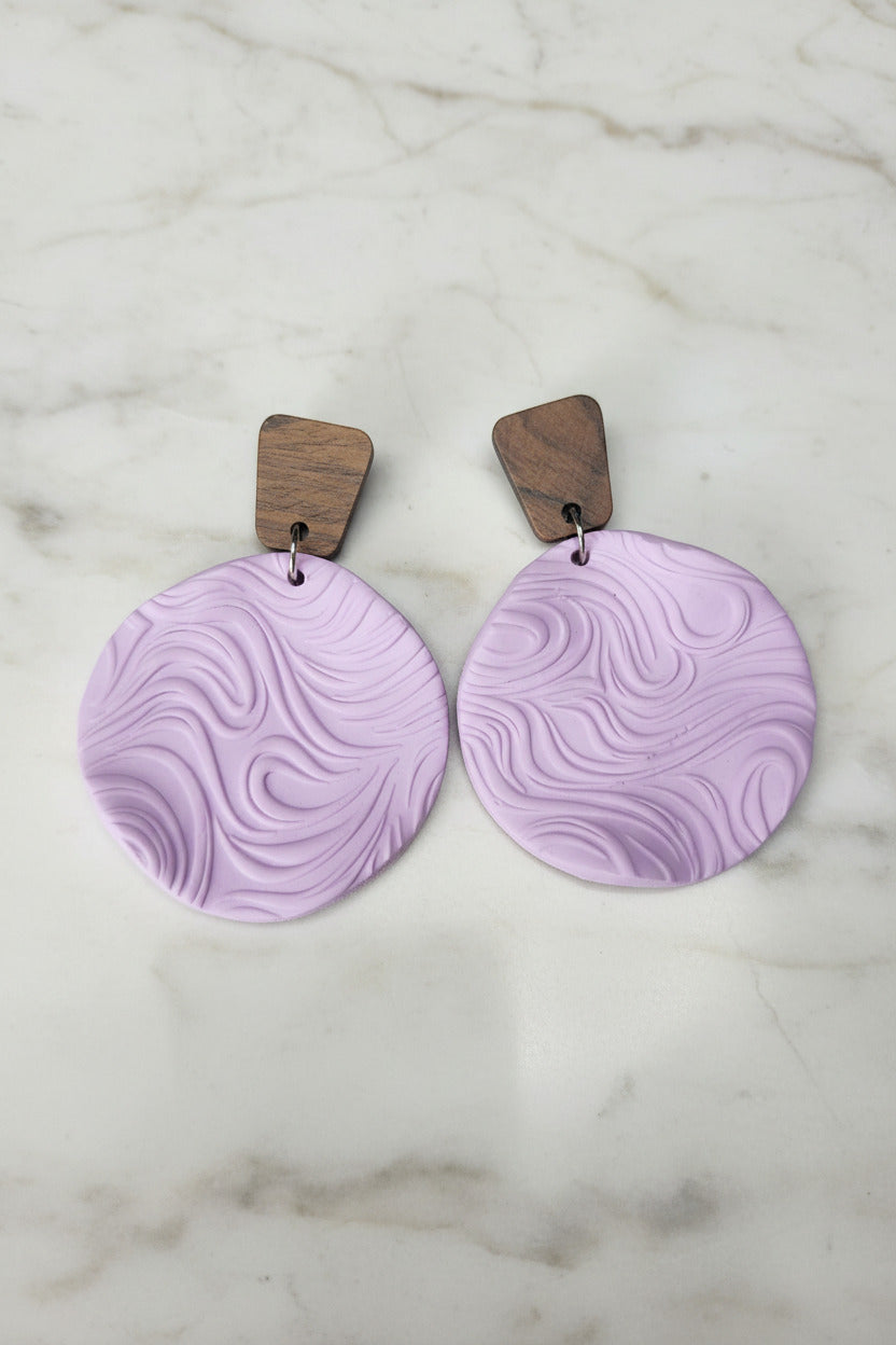 Ember Swirl - Silver and Wood