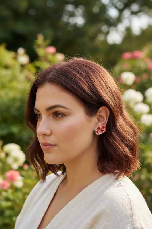 Bouquet Stud Earrings - Gold